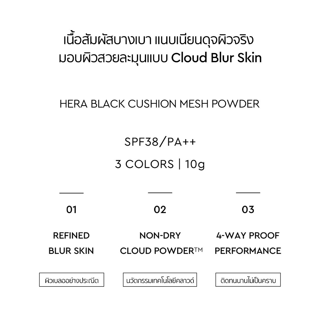 แบล็ก คุชชั่น เมช พาวเดอร์